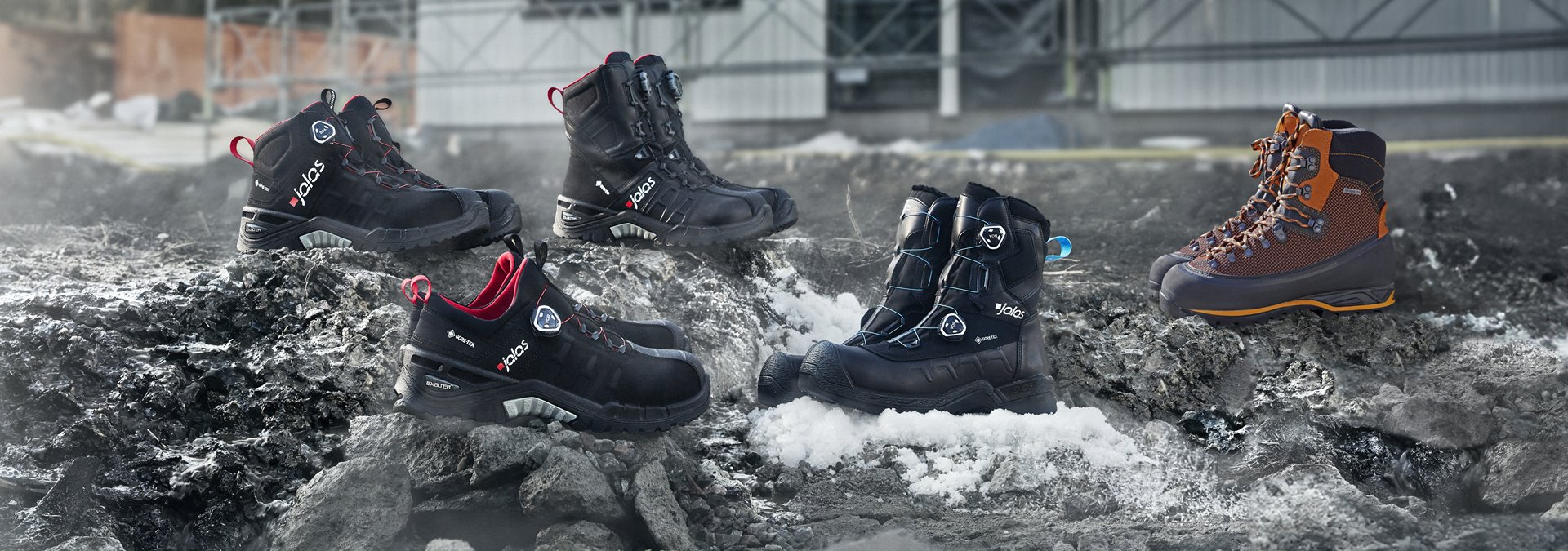 JALAS models with GORE TEX Work shoes boots